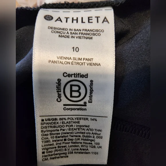 Athleta Vienna Slim Pants Womens Size 10 - Picture 8 of 8